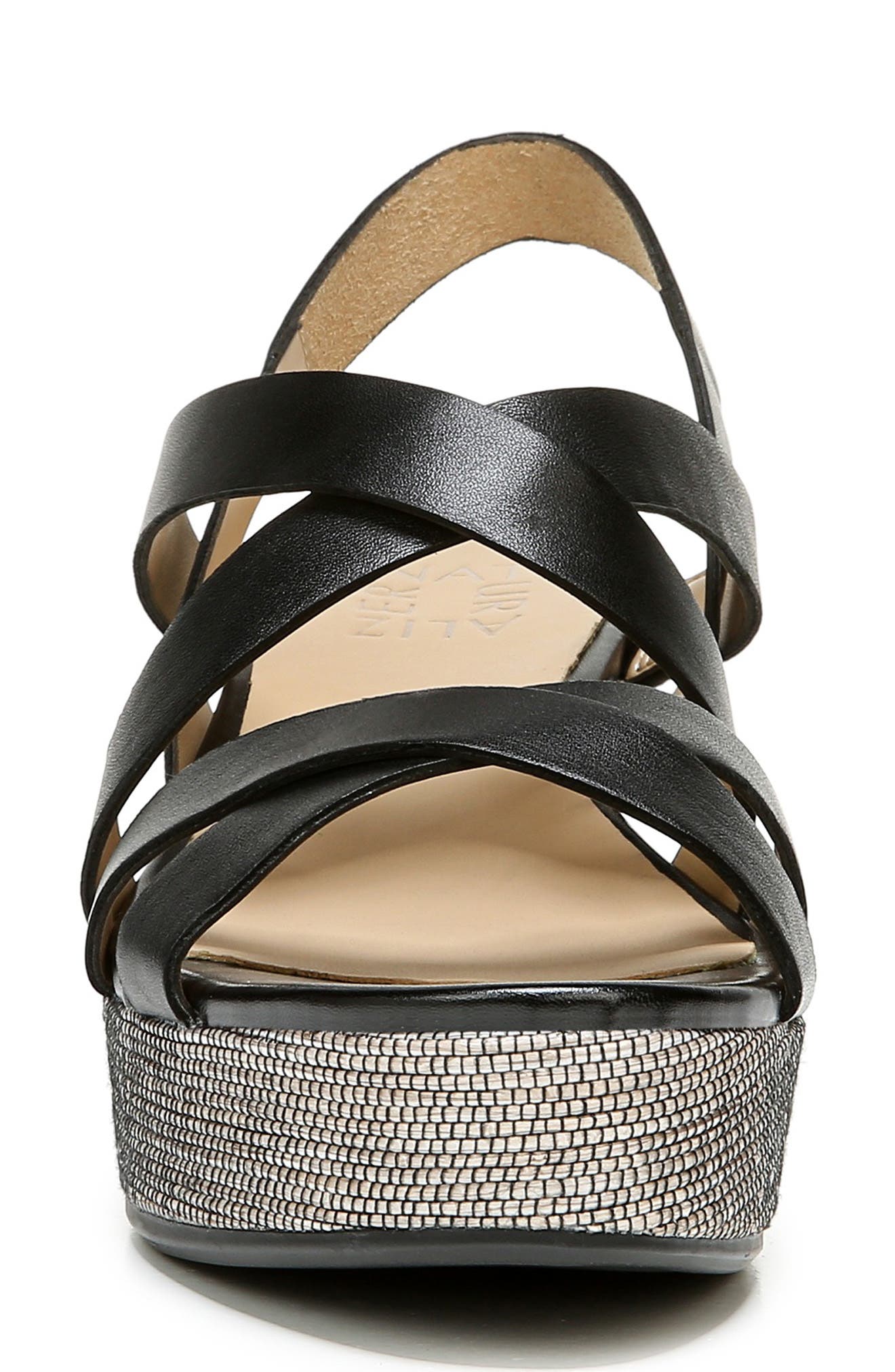 Naturalizer Unique Platform Wedge Sandal, Alternate, color, 