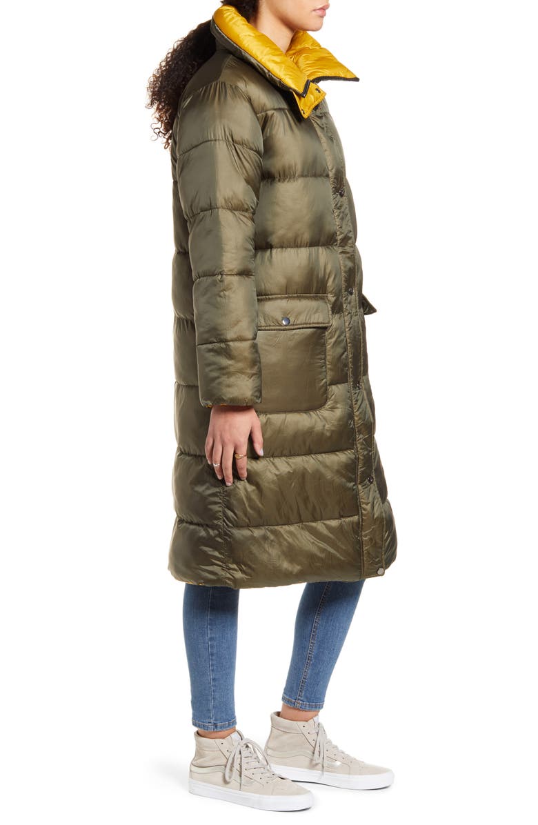 BP. Reversible Long Puffer Coat, Alternate, color, 