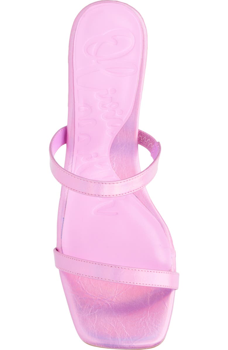 OLIVIA MILLER Lovely Clear Heel Sandal, Alternate, color, Neon Pink