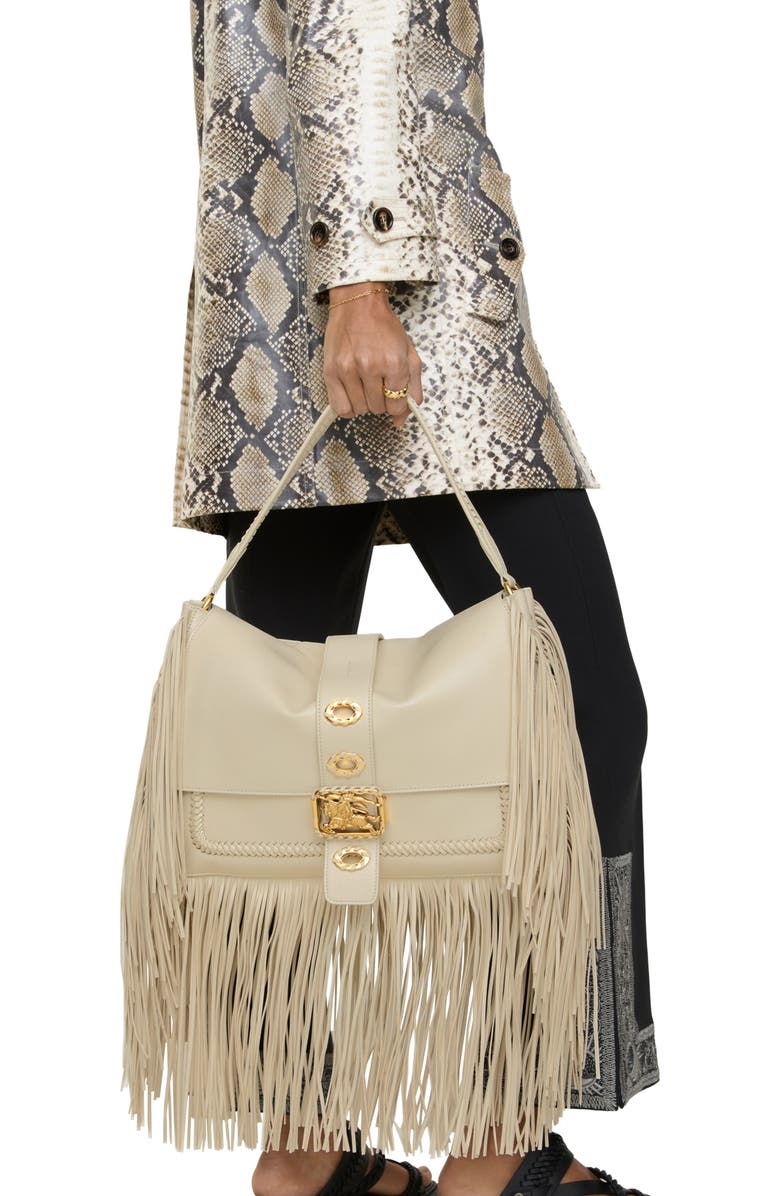 Burberry Medium Rider Bag, Alternate, color, Soap Beige