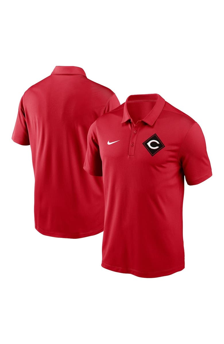 Nike Men's Nike Red Cincinnati Reds Diamond Icon Franchise Performance Polo, Alternate, color,