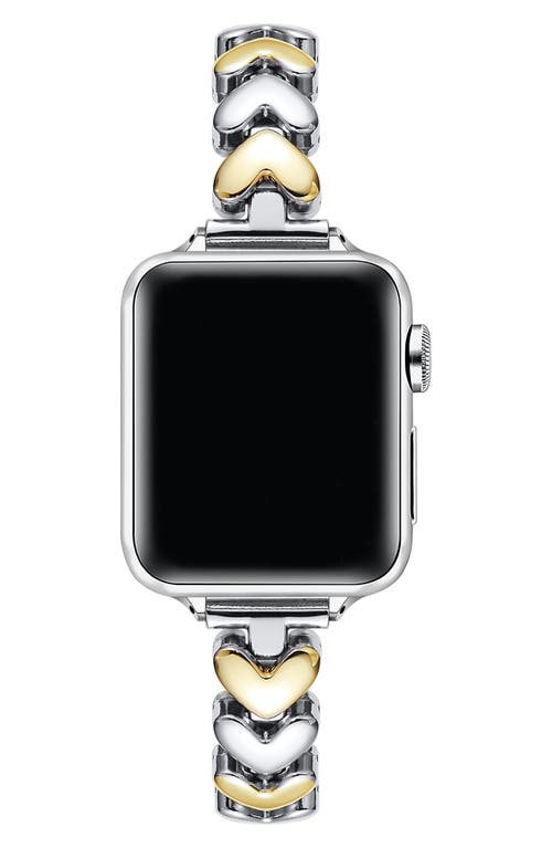 The Posh Tech Archer Heart Bracelet Apple Watch® Watchband In Gold