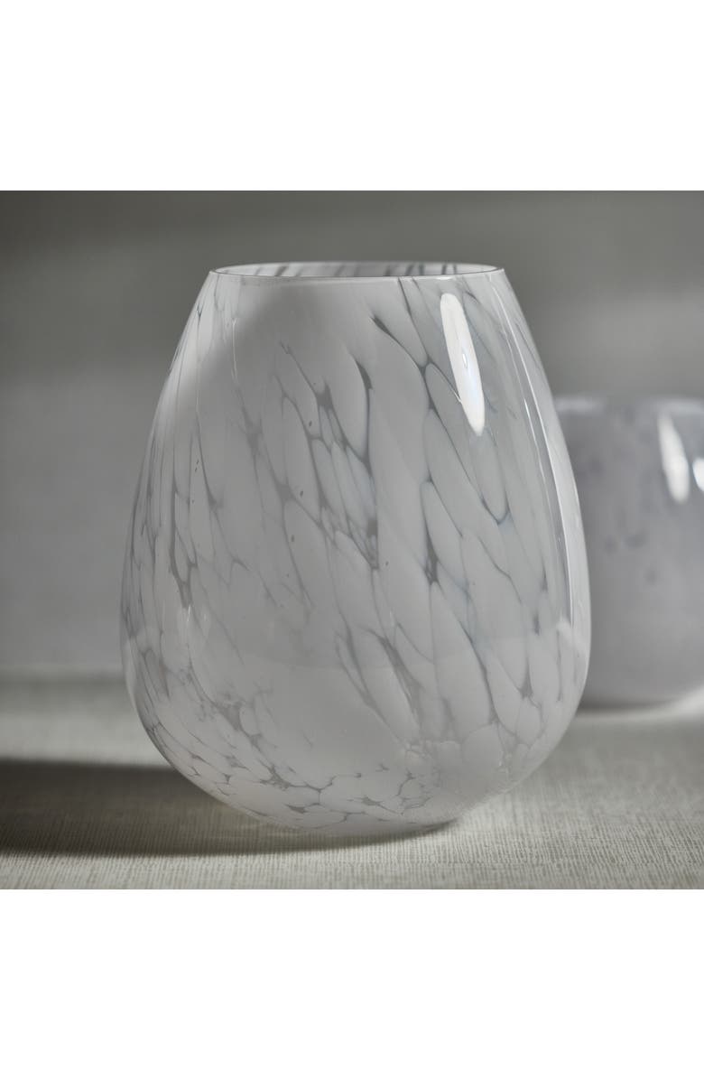 Zodax Laval Confetti Glass Vase, Alternate, color, White