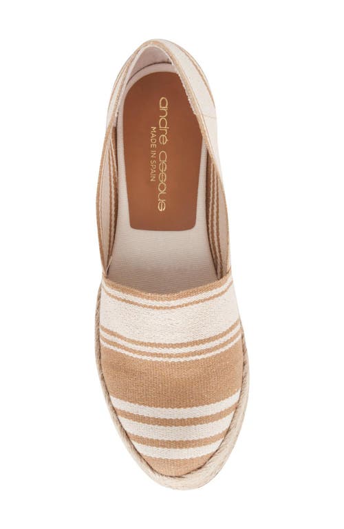 Andre Assous André Assous Patti Espadrille Wedge In Camel Multi