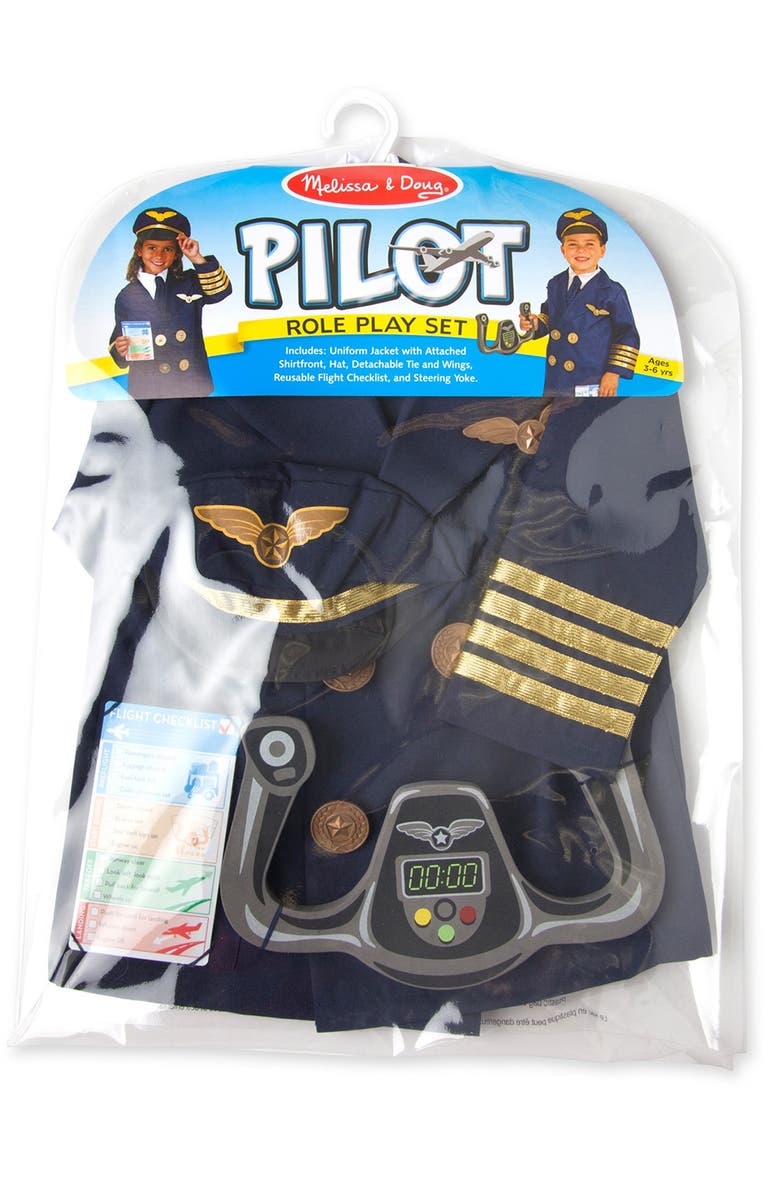 Melissa & Doug Pilot Role Play Set, Alternate, color, 
