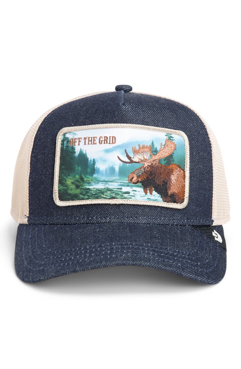 Goorin Bros. Staycation Trucker Hat, Alternate, color, Gray Denim