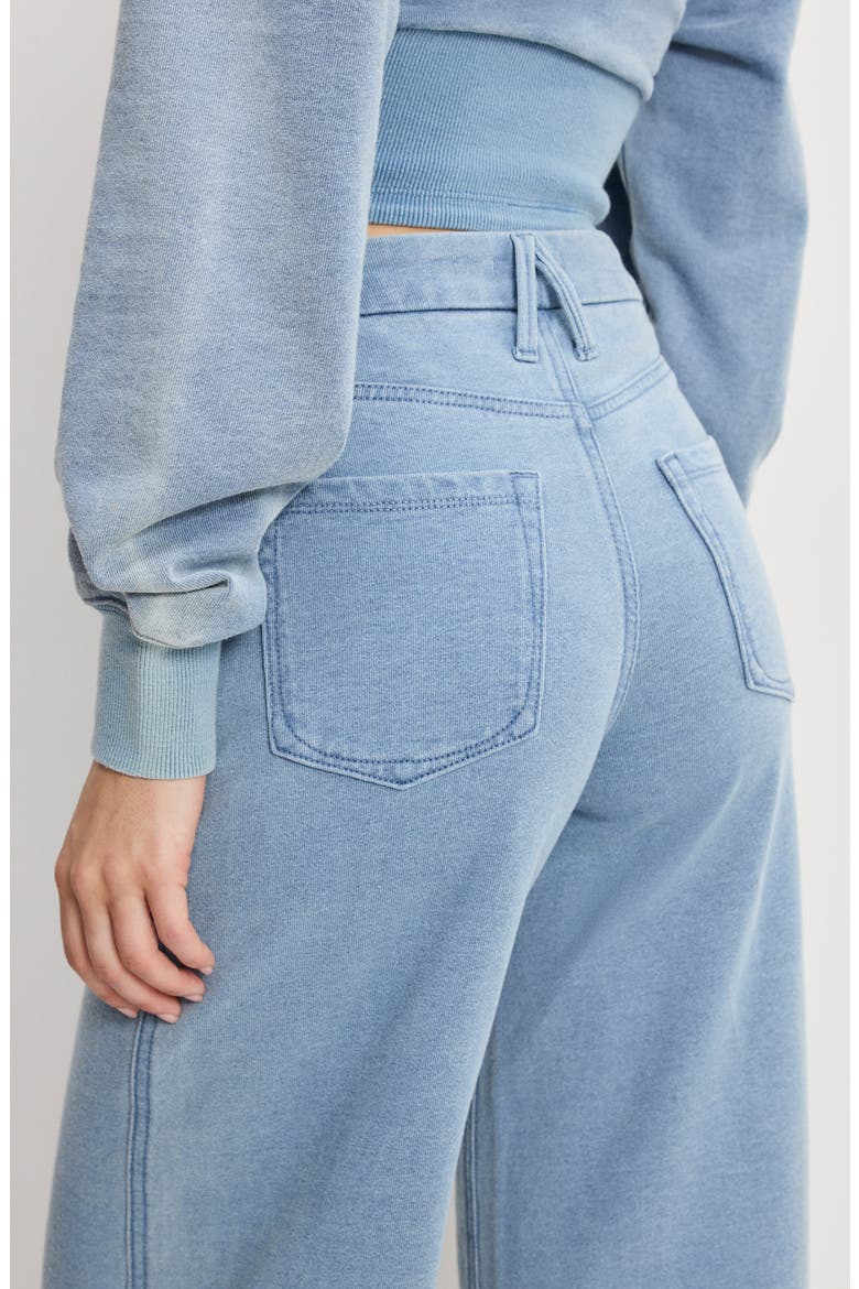 Jeanius Good Skate High Waist Crop Wide Leg Jeans, Alternate, color, INDIGO1157