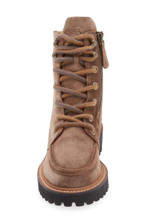 Paul Green Duke Leather Lace-up Boot In Brown