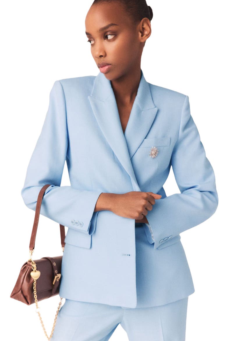 Suit jacket, Alternate, color, Blue sky