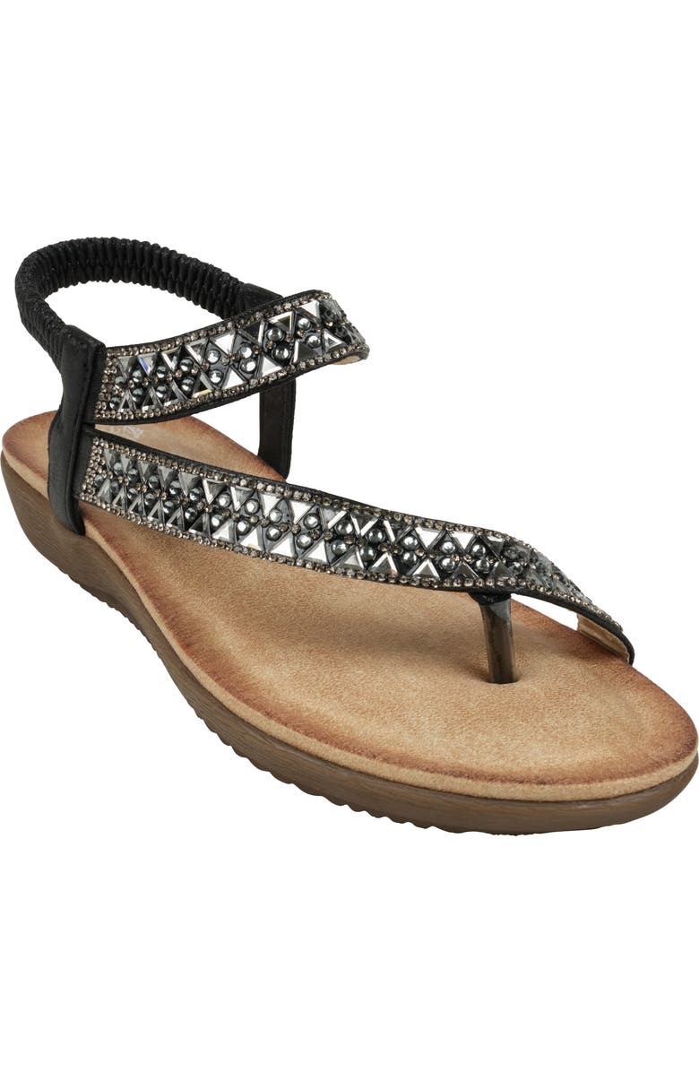 GOOD CHOICE NEW YORK Reille Embellished Ankle Strap Sandal, Main, color,