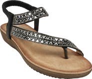 GOOD CHOICE NEW YORK Reille Embellished Ankle Strap Sandal