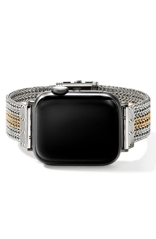 John Hardy Mixed Metal Smart Watch Strap In Black