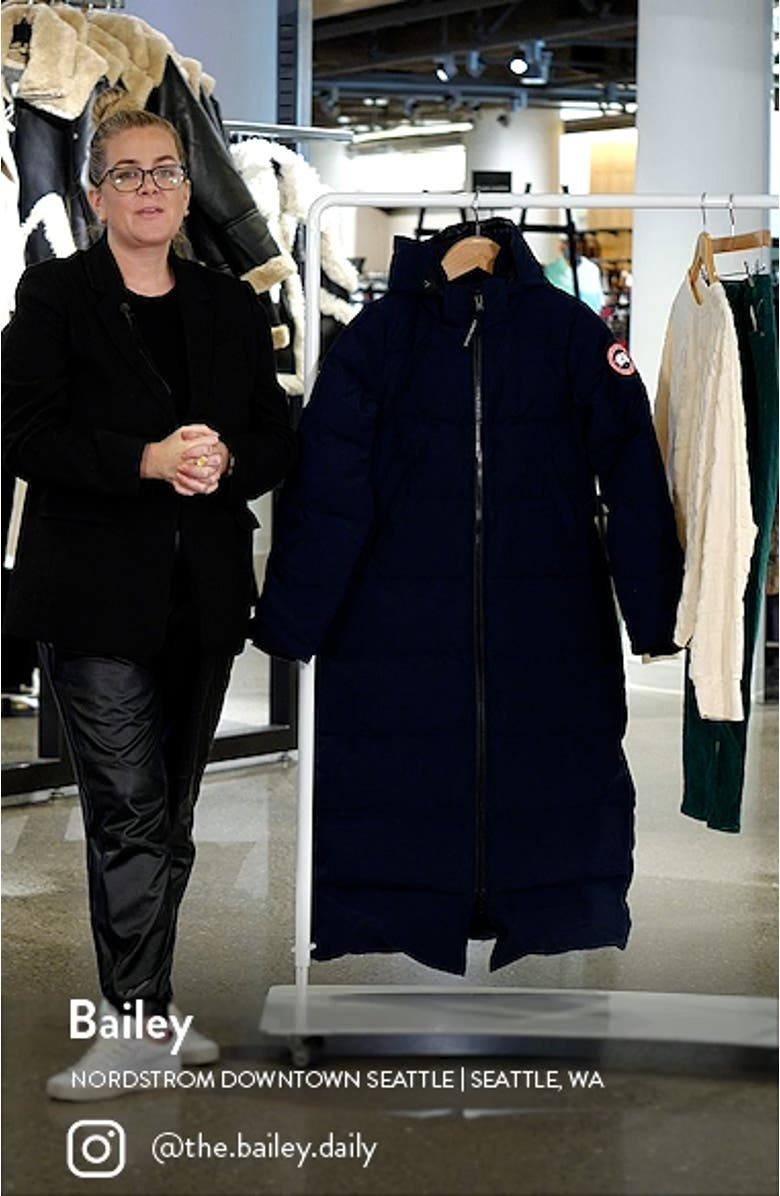 Mystique Water Repellent Longline 625 Fill Power Down Parka, sales video thumbnail