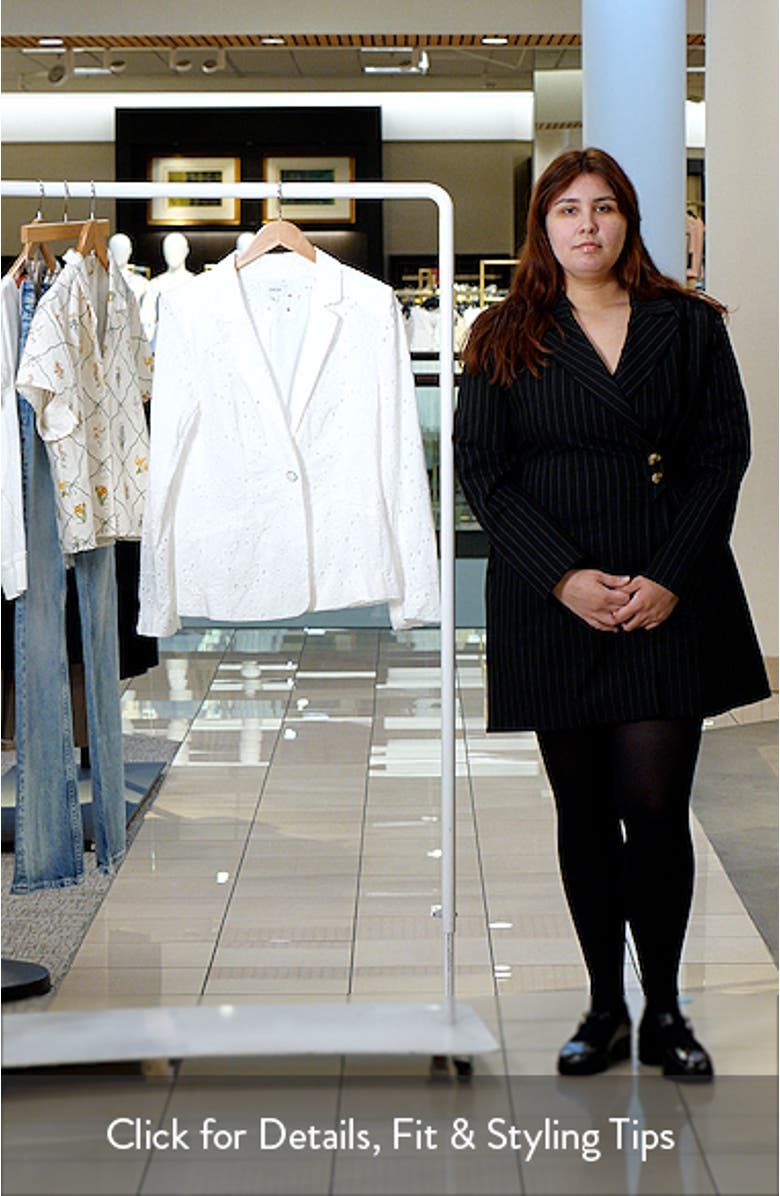 Cotton Eyelet Blazer, sales video thumbnail