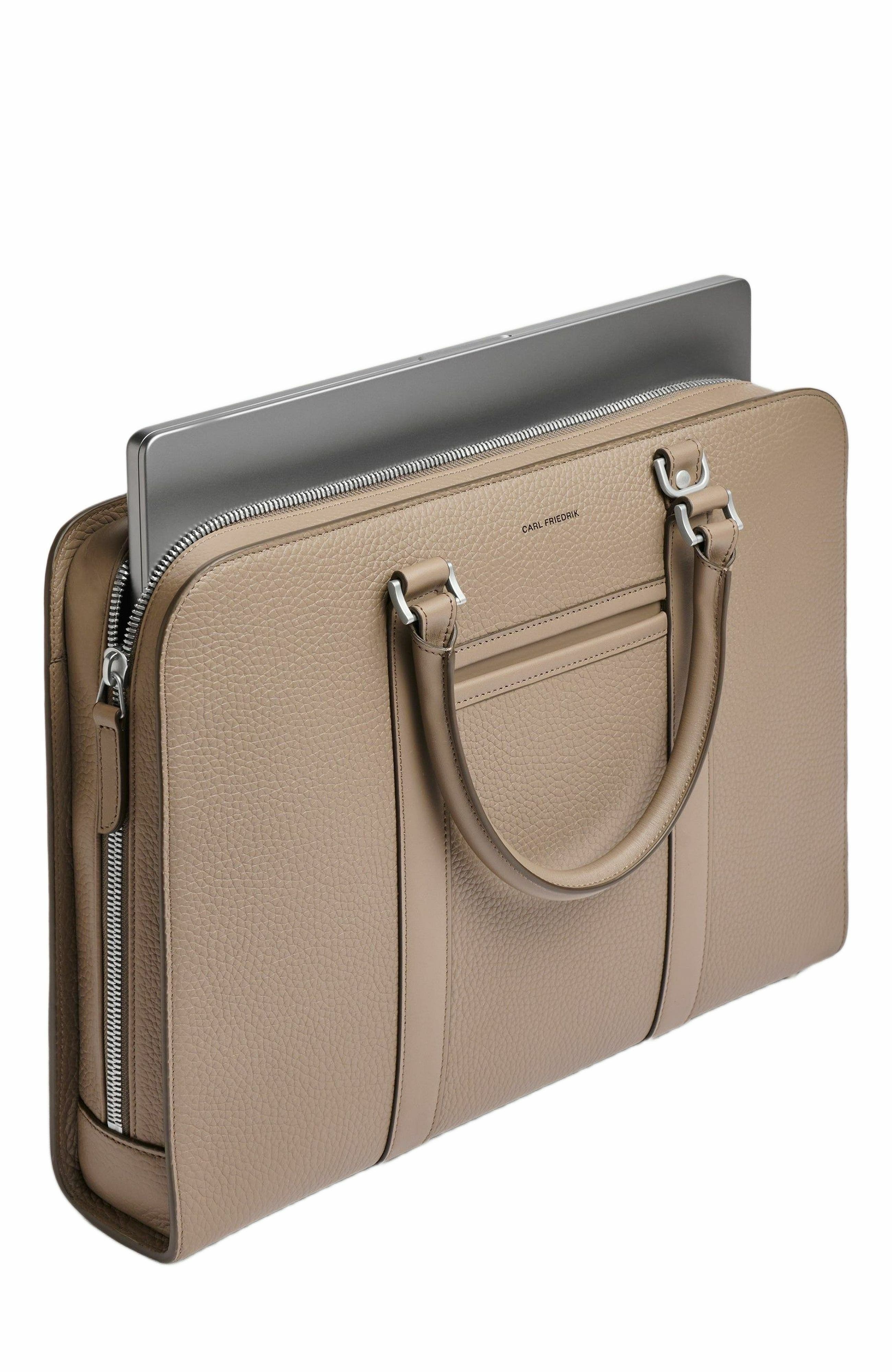 Carl Friedrik Palissy Briefcase, Alternate, color, Taupe