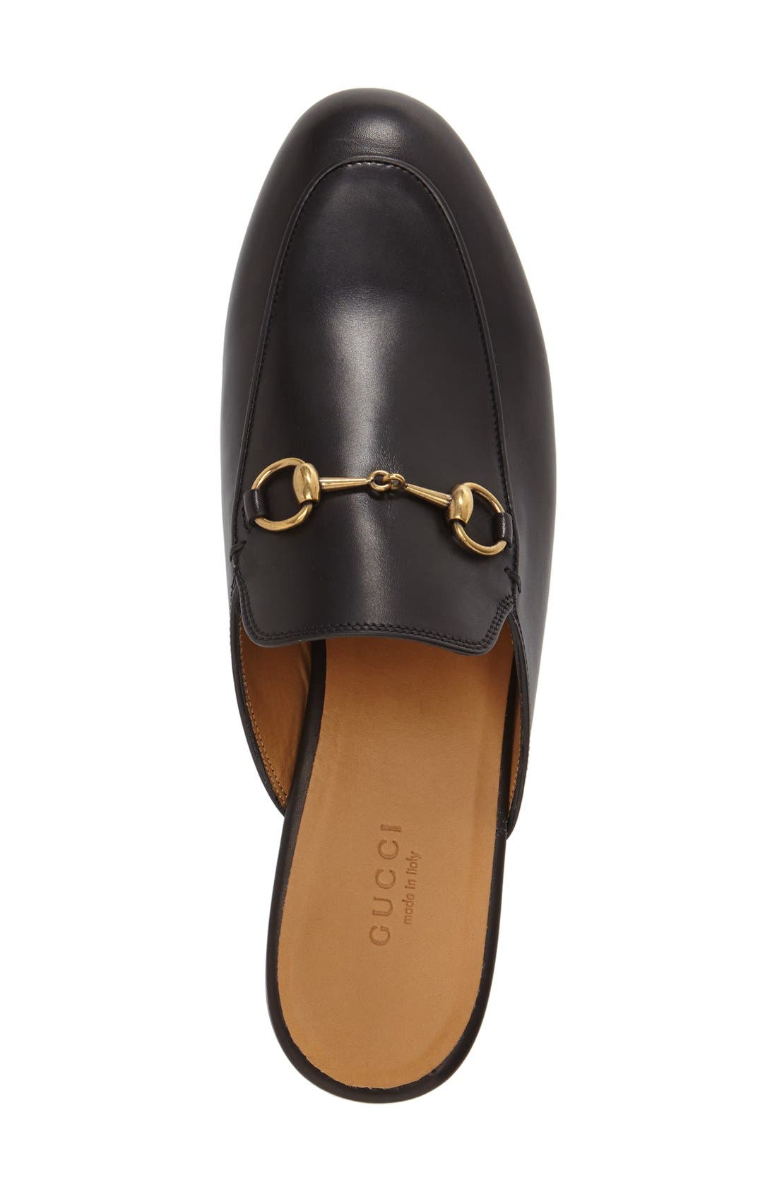 Gucci Princetown Loafer Mule, Alternate, color, Black Leather