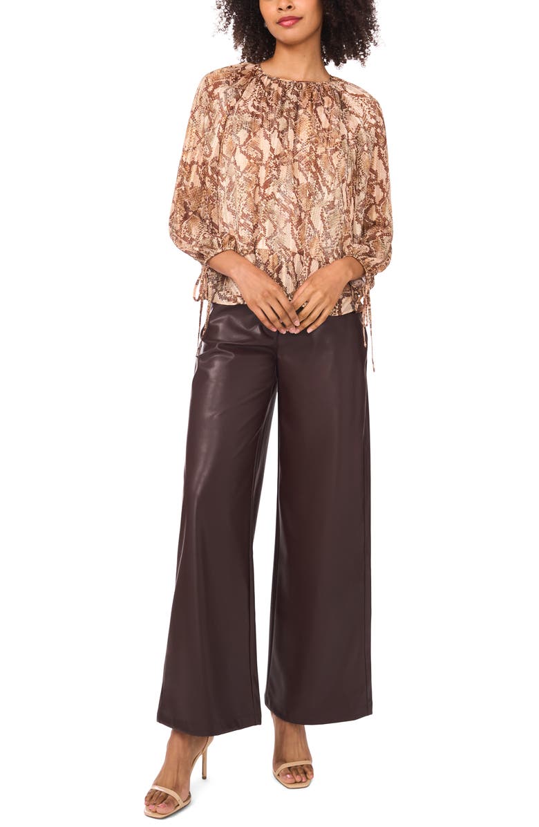 Parker Billow Sleeve Top, Alternate, color, Light Khaki