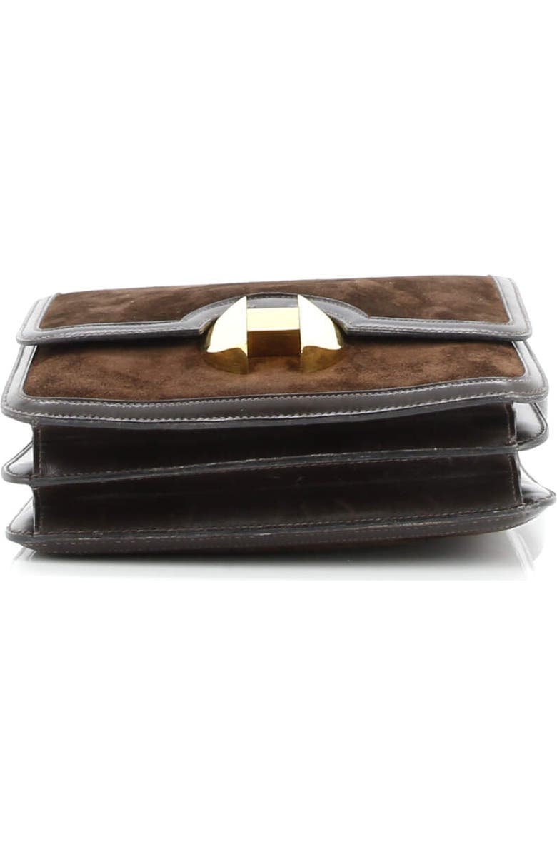 Pre-Owned Hermes 2002 Shoulder Bag Doblis Suede with Evercalf 20, Alternate, color,