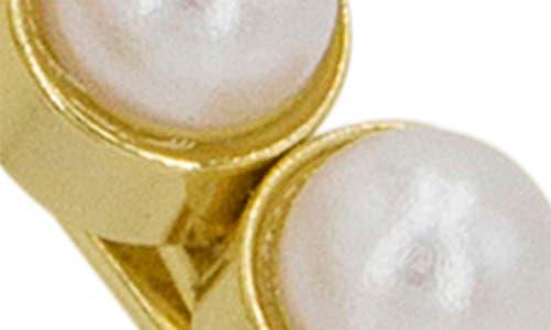 Brides And Hairpins Brides & Hairpins Iva Set Of 2 Imitation Pearl Bobby Pins In Gold