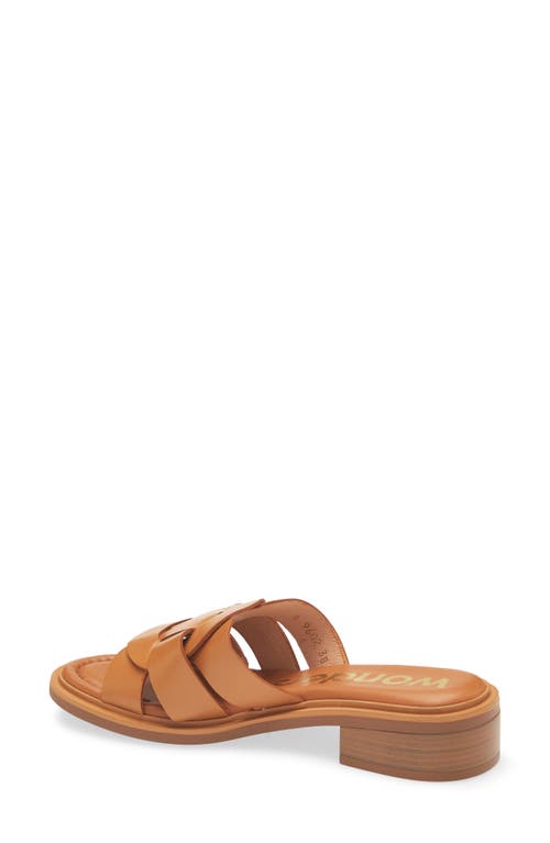 Wonders Leather Slide Sandal In Iseo Cuero