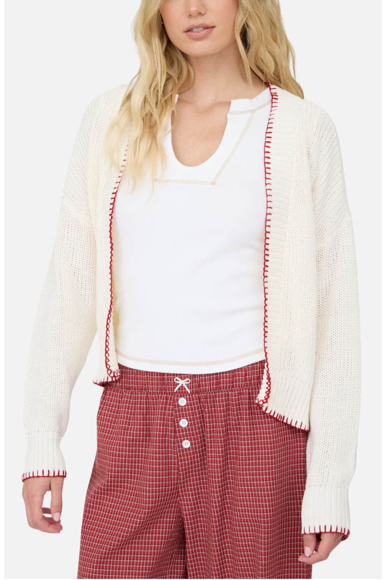 American Flag Cardigan, Main, color, IVORY