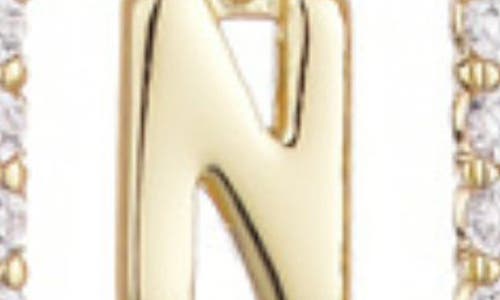 Adornia Floating Letter Initial Cubic Zirconia Pendant Necklace