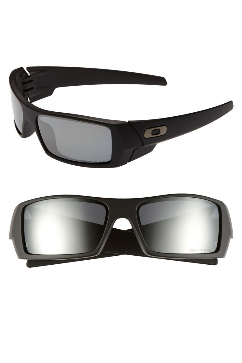 'Gascan' 60mm Polarized Sunglasses, Main, color, MATTE BLACK