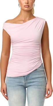 Naked Wardrobe Smooth One-Shoulder Top