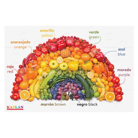 Colors - Los Colores - Bilingual Floor Puzzle - 24 Pieces