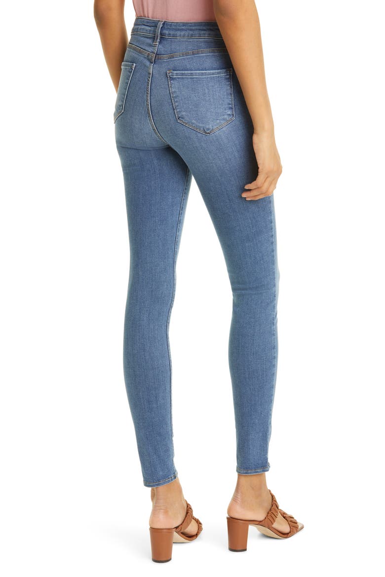 '30' High Rise Skinny Jeans, Alternate, color, LIGHT VINTAGE