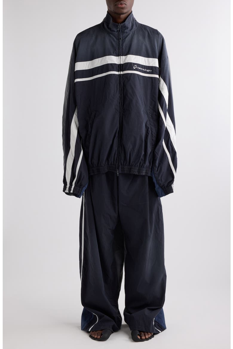 Colorblock Track Pants, Alternate, color, 1055 WASHED BLACK