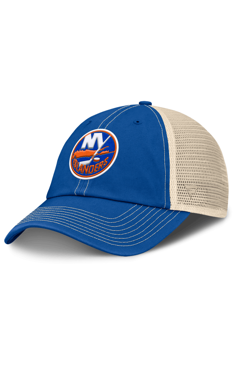 FANATICS Men's Fanatics Royal/Natural New York Islanders Rival Trucker Adjustable Hat, Main, color, Royal