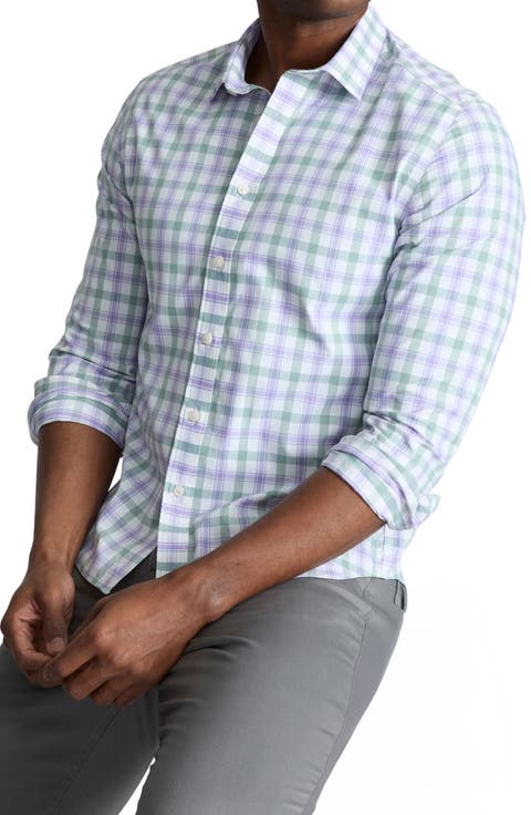 Winwood Check Performance Button-Up Shirt