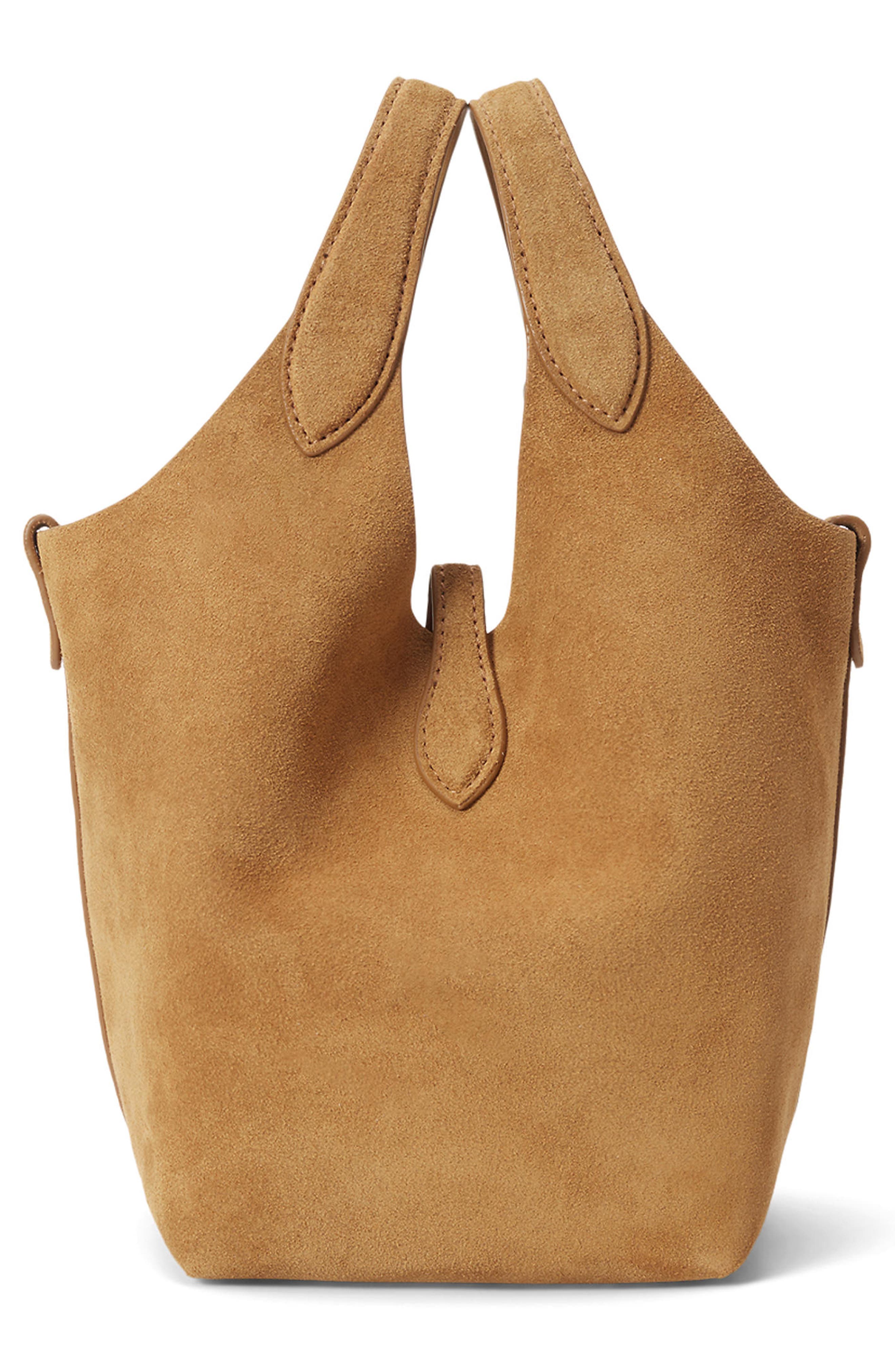 Polo Ralph Lauren Small Polo Play Suede Crossbody Tote, Alternate, color, 