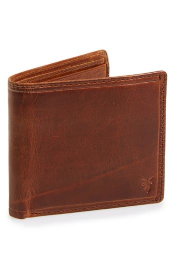Frye 'logan' Leather Billfold Wallet In Brown