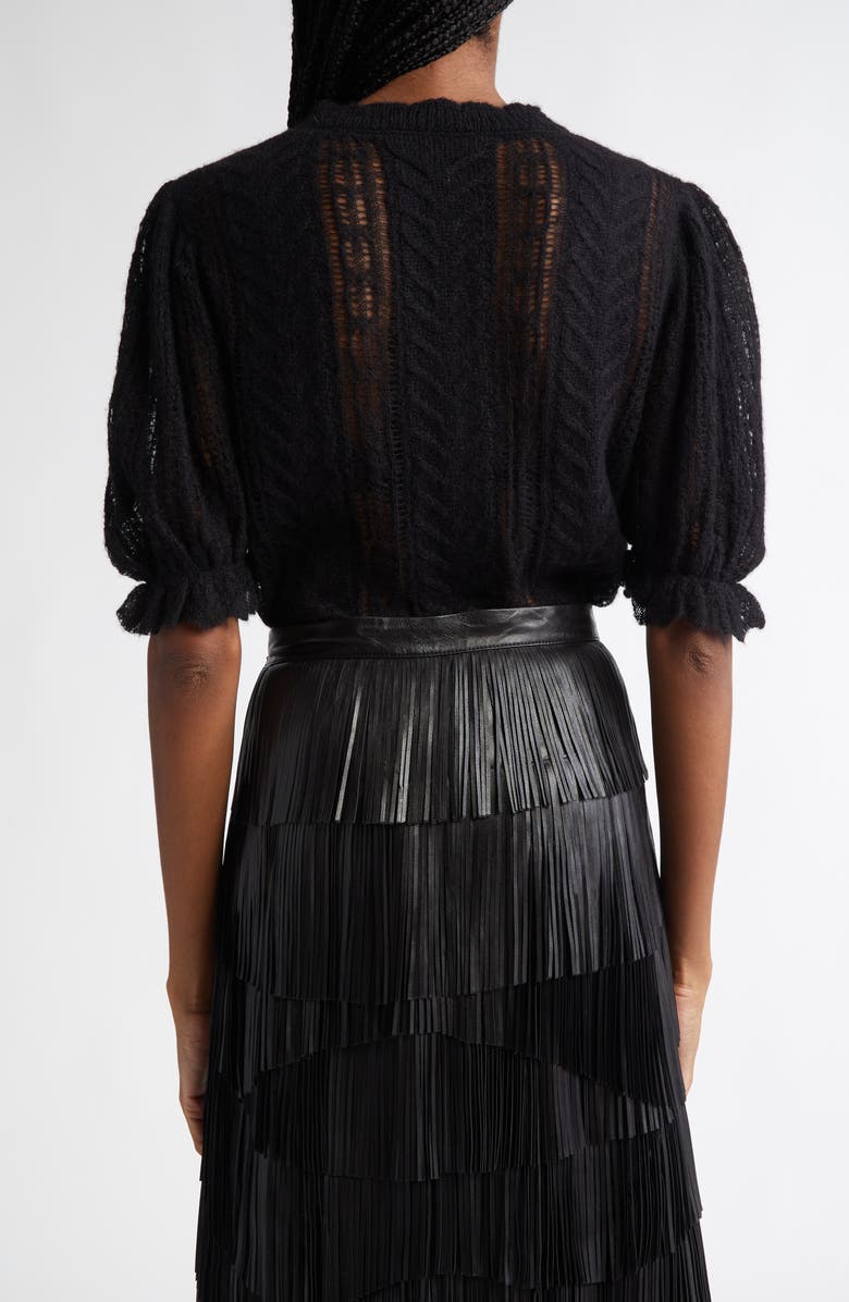 Ulla Johnson Mavis Mixed Stitch Alpaca Blend Sweater, Alternate, color,