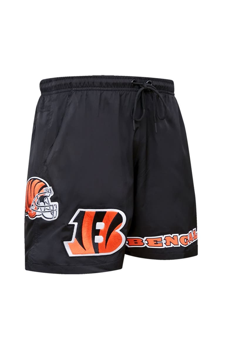 Men's Pro Standard Black Cincinnati Bengals Woven Shorts, Alternate, color, Black