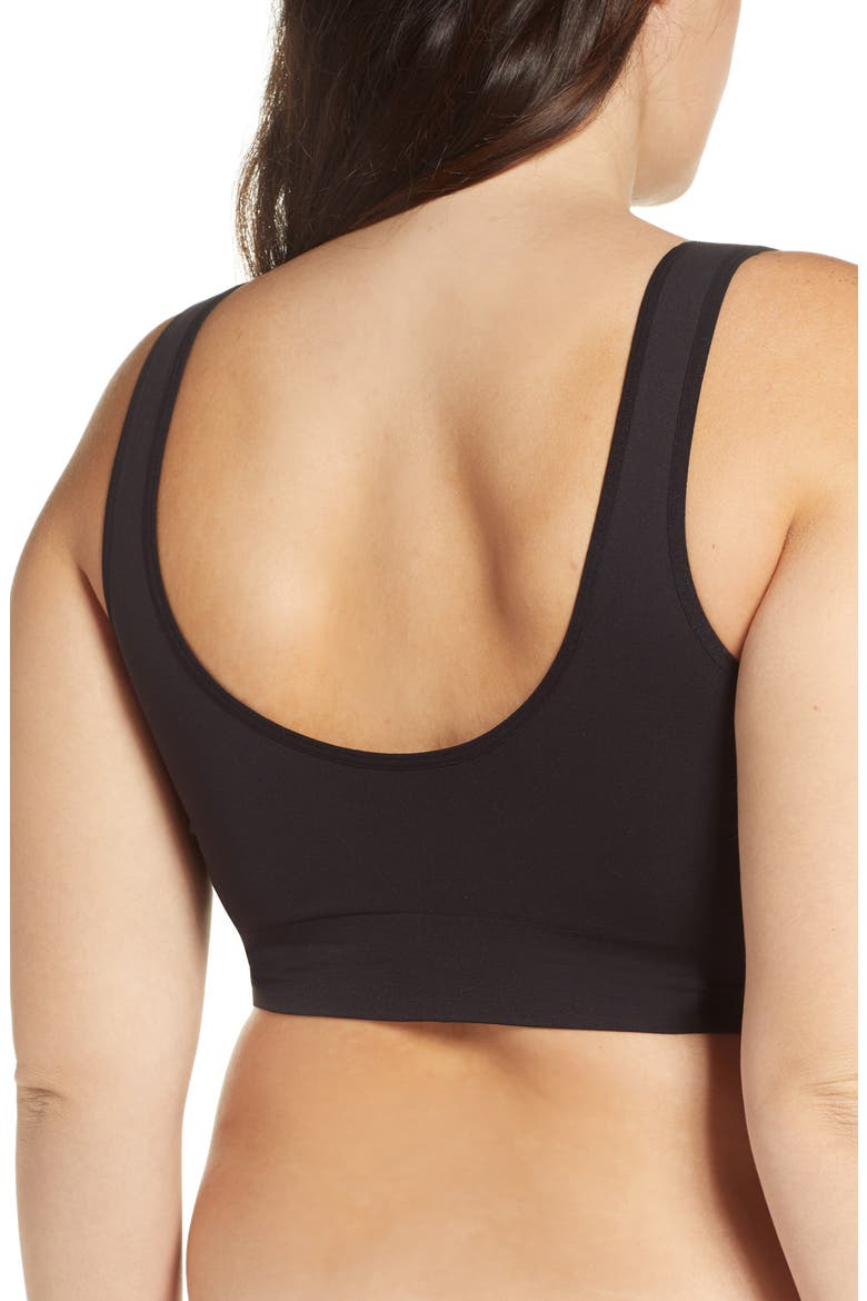 Seamless Tank Bralette, Alternate, color, BLACK