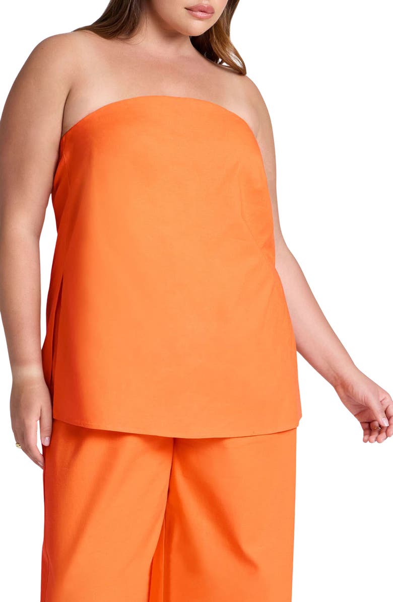 ELOQUII Strapless Column Top, Main, color, 