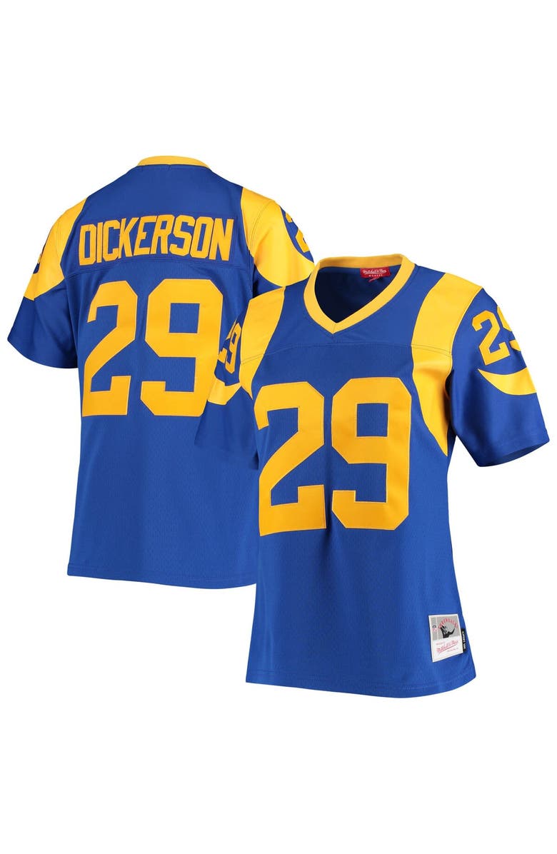 Mitchell & Ness Women's Mitchell & Ness Eric Dickerson Royal Los Angeles Rams Legacy Replica Team Jersey, Main, color, Royal