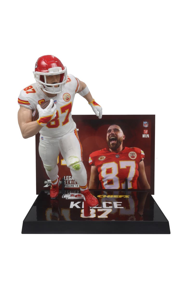 McFarlane Travis Kelce (Kansas City Chiefs) NFL 7" Figure McFarlane's SportsPicks CHASE, Main, color, White