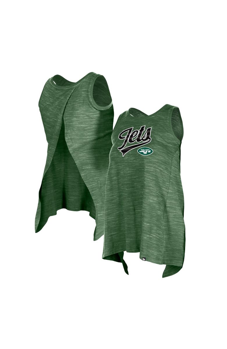 New Era Women's New Era Green New York Jets Space Dye Active Tank Top, Main, color, Green