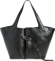 LIFFNER Belted Leather Tote