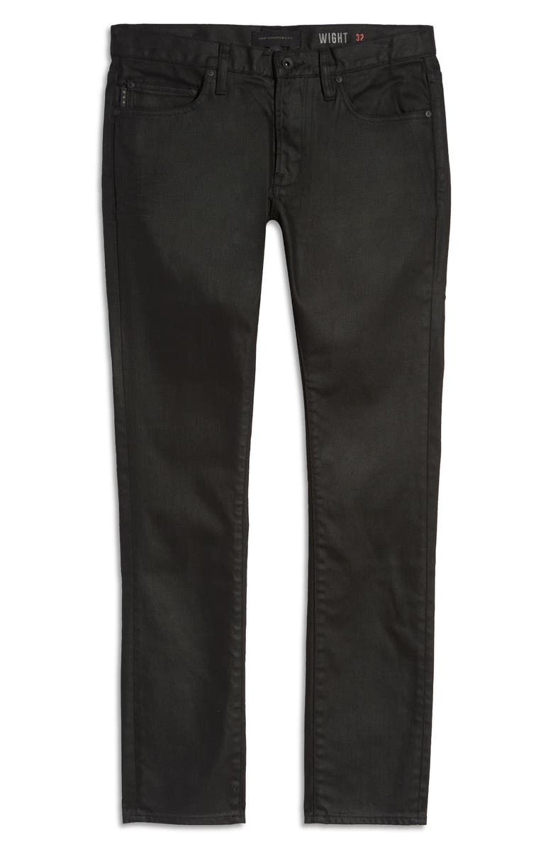 John Varvatos Wight Coated Slim Fit Jeans, Alternate, color, 