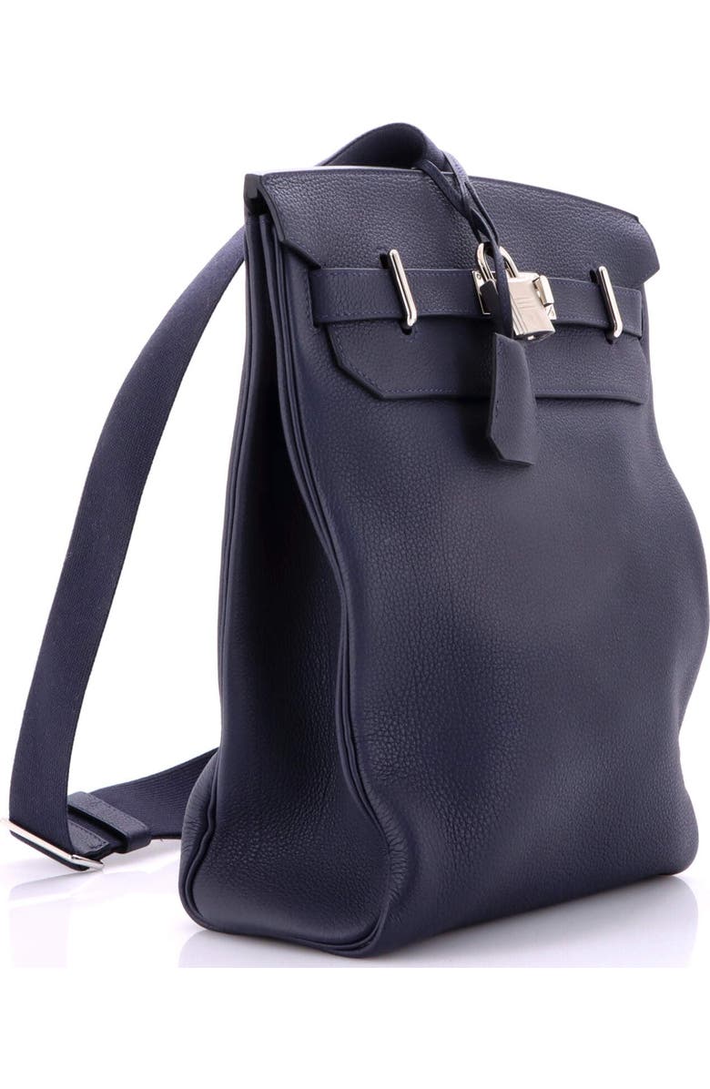 Pre-Owned Hermes Hac a Dos Backpack Togo GM, Alternate, color, Bleu Nuit