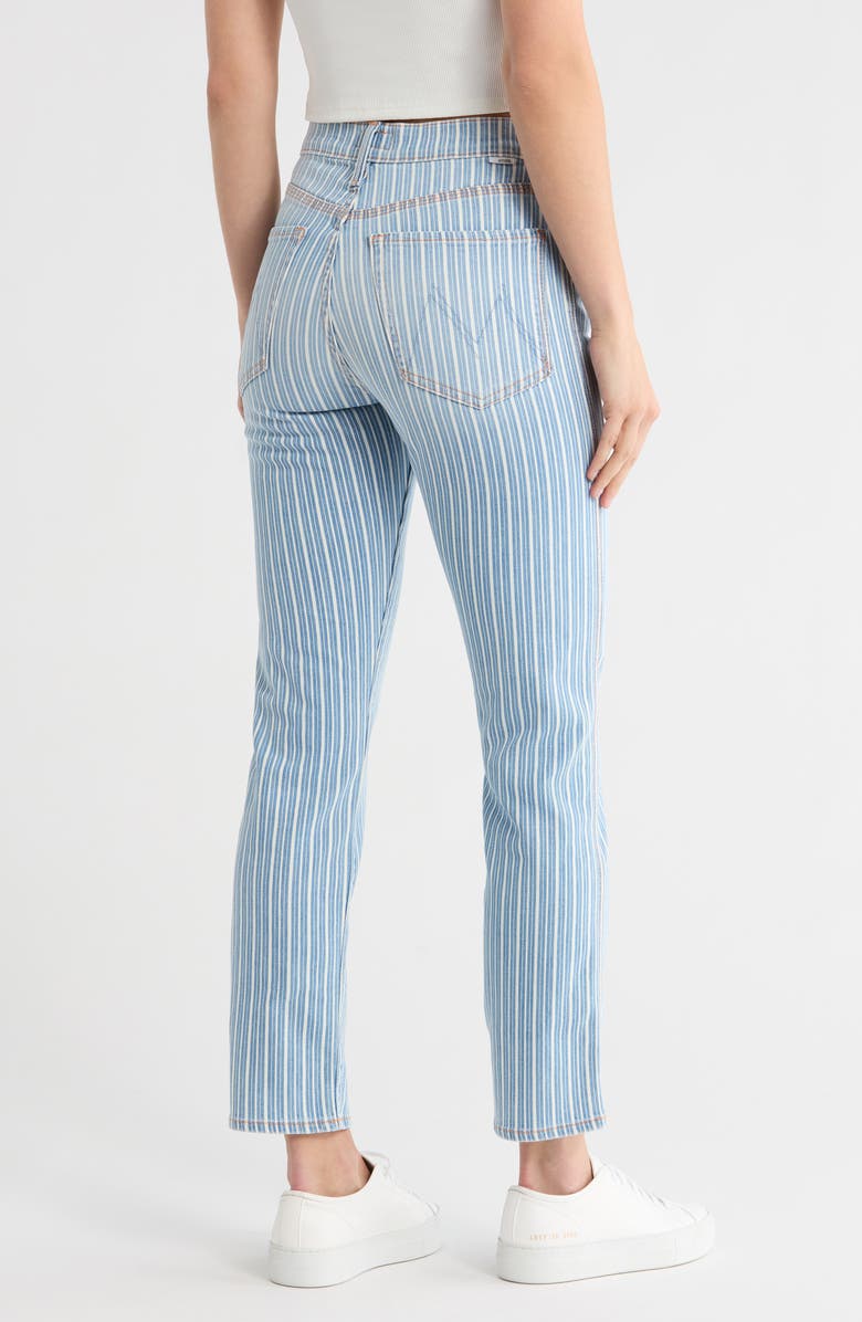 MOTHER The Triple Tomcat Stripe Ankle Straight Jeans, Alternate, color,
