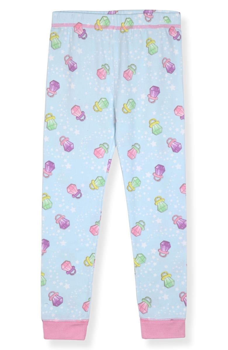 SLEEP ON IT Kids' Tight Fit Long Pajamas & Scrunchie Set, Alternate, color,