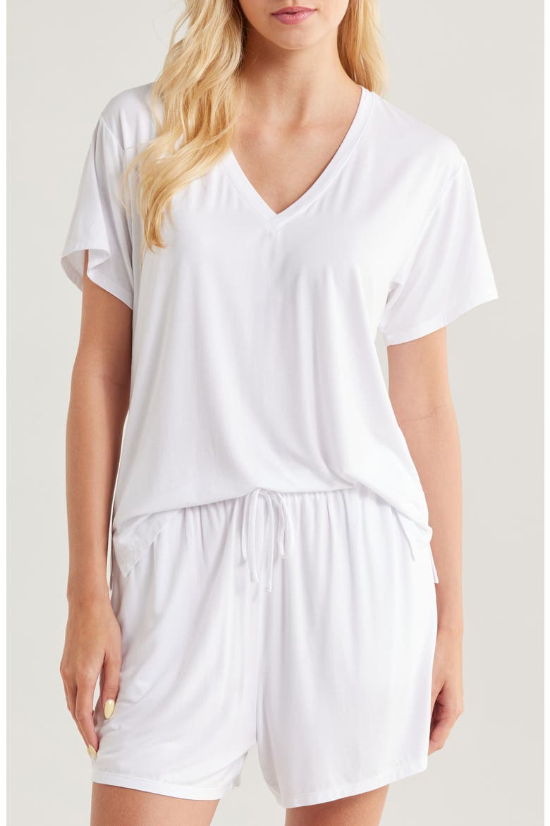 Cool Touch Short Pajamas, Main, color, WHITE