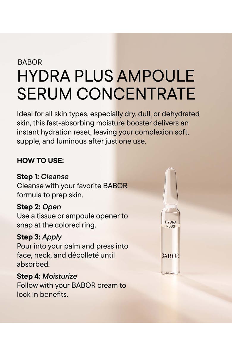 BABOR Hydra Plus Ampoule Concentrates, Alternate, color, 