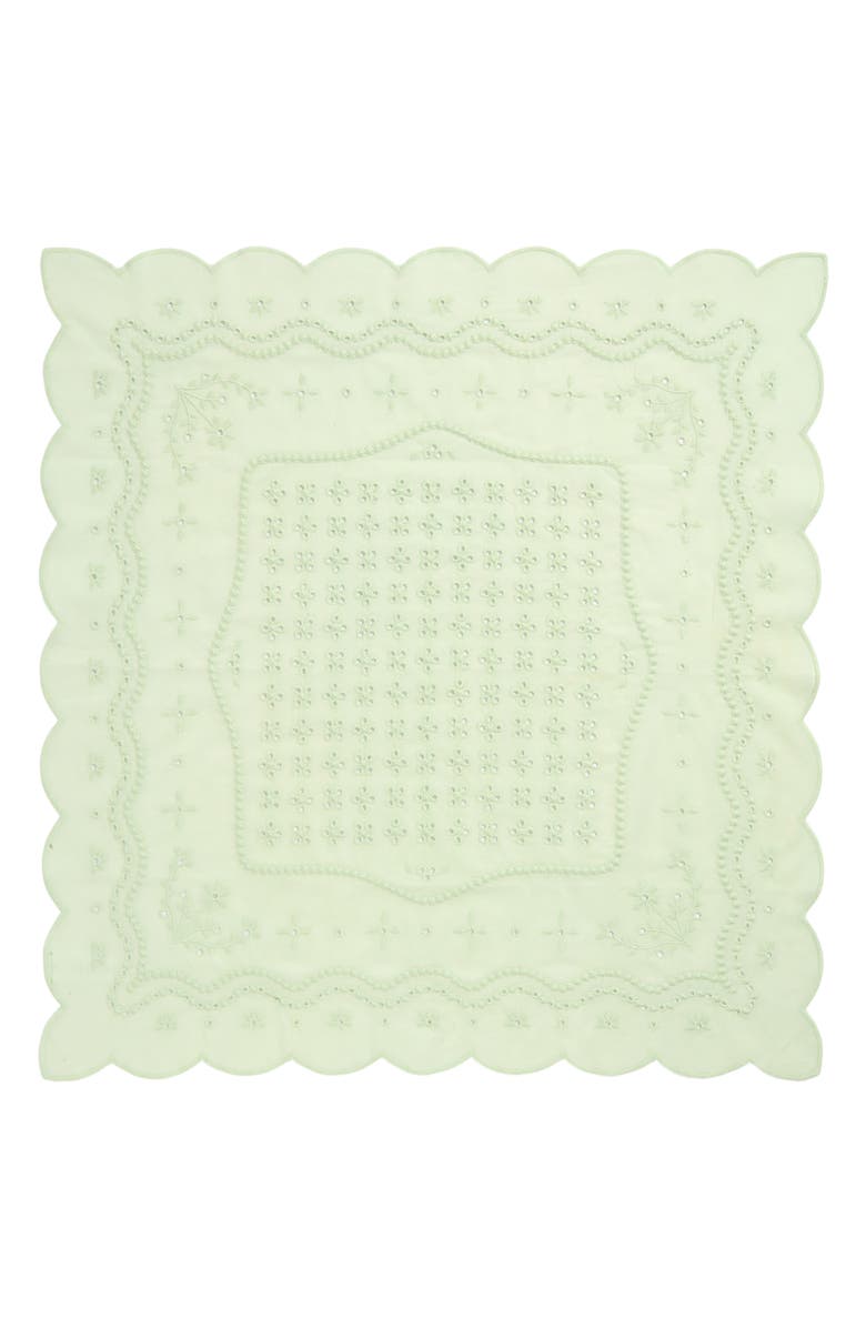 Treasure & Bond Eyelet Embroidered Bandana, Alternate, color, Mint